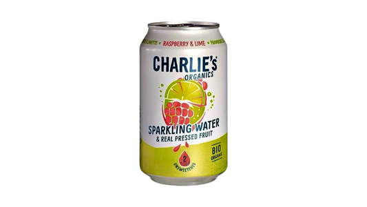 Charlies Organics, Sparkling Raspberry Lime 330Ml Bio