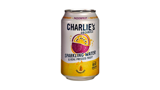 Charlies Organics, Sparkling Passionfruit 330Ml Bio