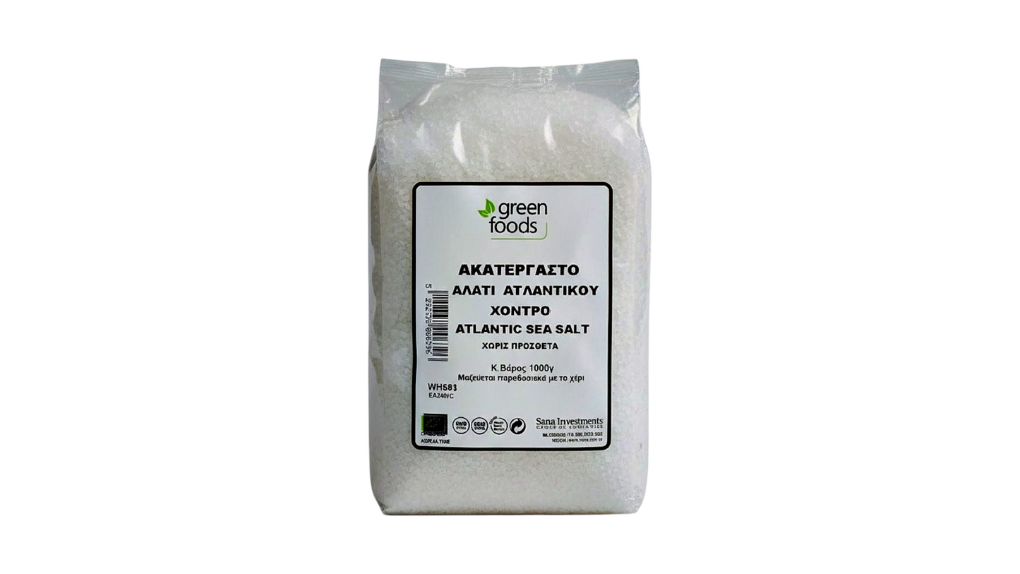 GREEN FOODS, ATLANTIC SEASALT THICK 1KG
