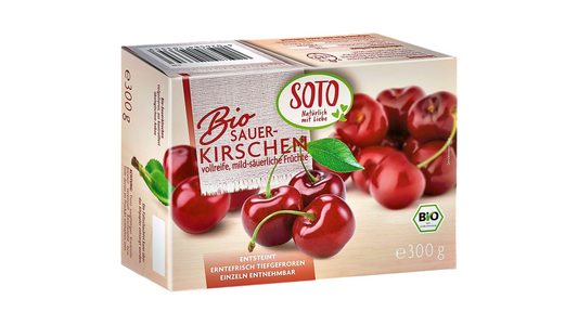Sour Cherries Frozen BIO 300g Soto