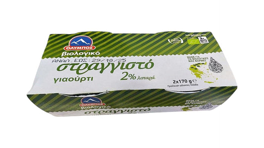 Olympos, Strained Yogurt 2% 2x170G Bio