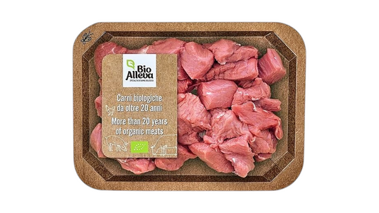BioAlleva, Beef Chunks approx. 450g Bio