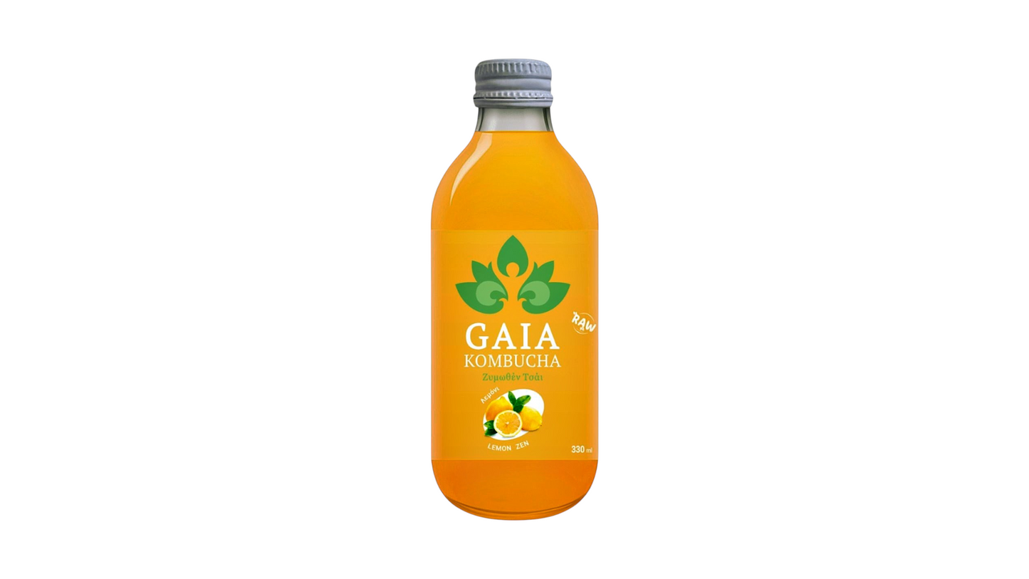Gaia Kombucha Raw Lemon 330ml