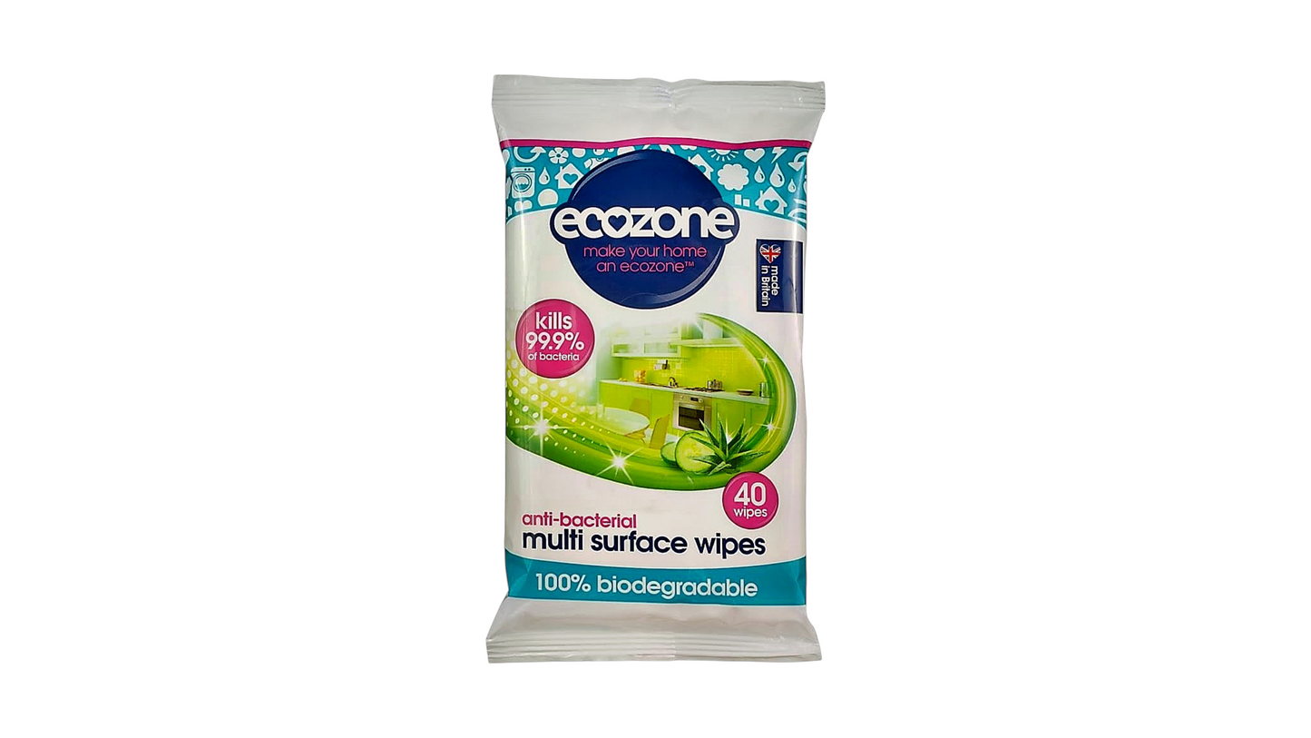 Ecozone, Anti Bacterial Multi-Surface Wipes 40pcs