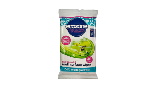 Ecozone, Anti Bacterial Multi-Surface Wipes 40pcs