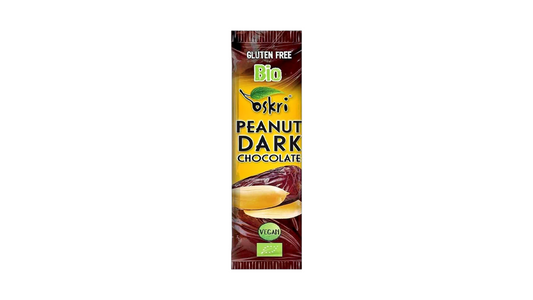 Oskri, Peanut Dark Chocolate Bar 53G Bio