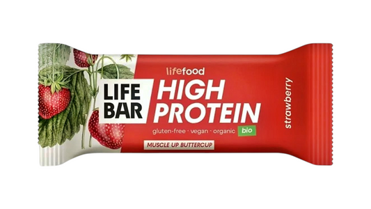 Lifebar, Strawberry Protein Energy Bar 40G Bio