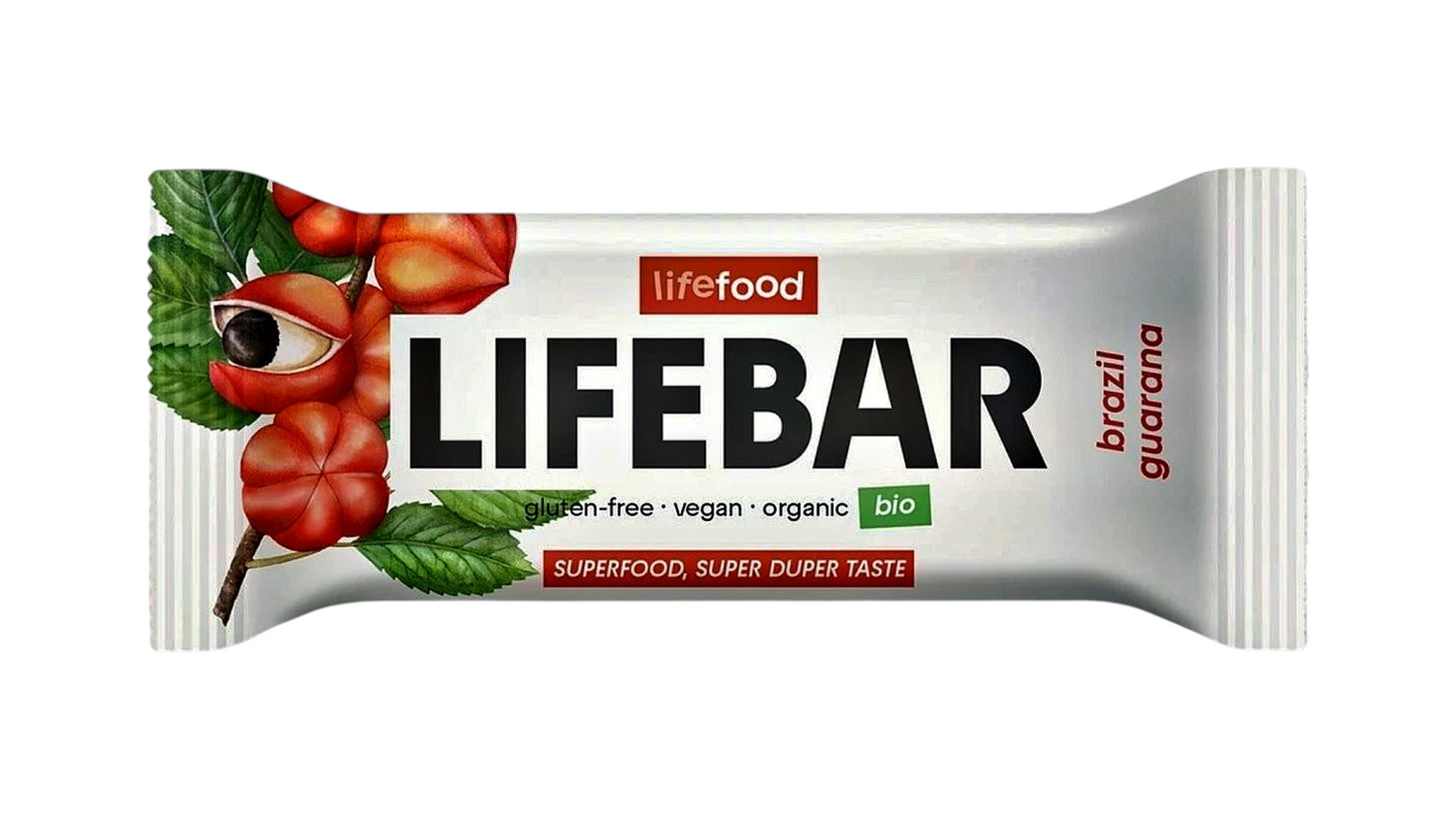 Lifebar, Brazil Guarana Energy Bar 40G Bio