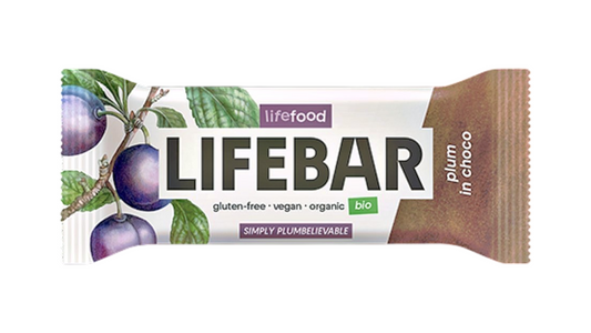 Lifebar, Plum In Choco Bar 40G Bio