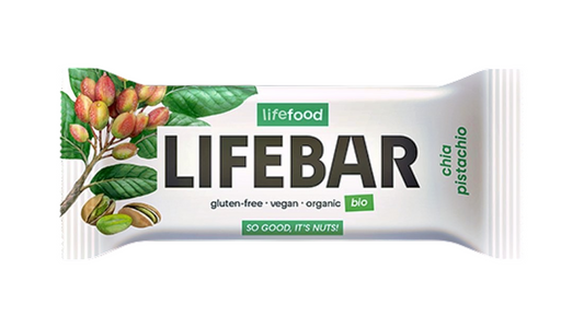 Lifebar, Chia Pistachio Bar 40G Bio