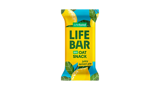 Lifebar, Organic Oat Snack Lemon 40Gr Bio