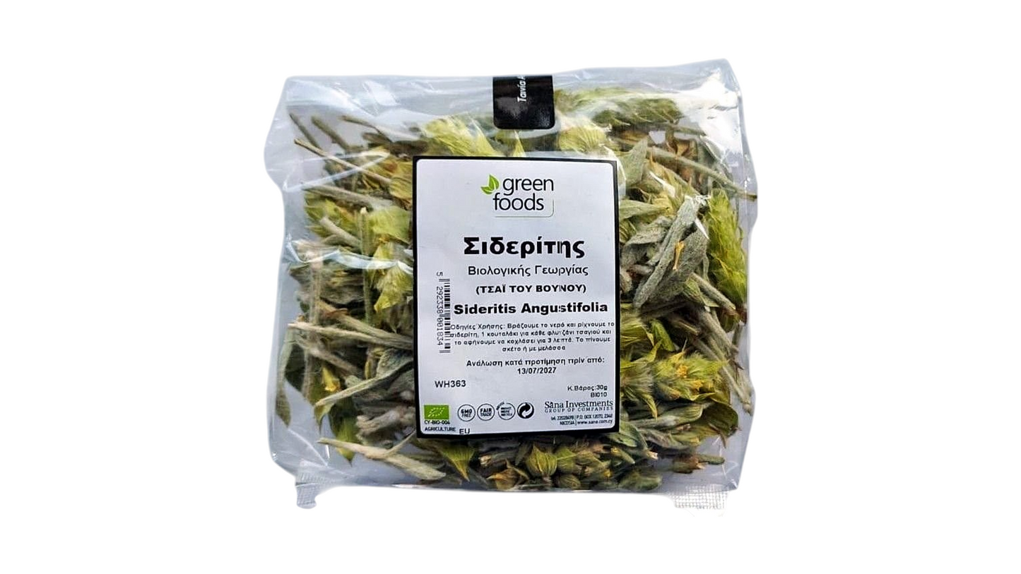 GREEN FOODS, SIDERITIS MOUNTAIN TEA BIO 30G