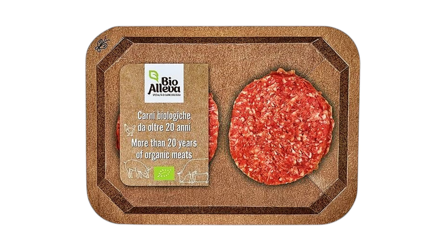 BIO ALLEVA, FROZEN BIO BEEF HAMBURGER approx. 220G