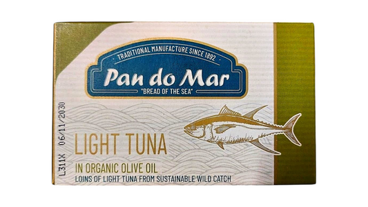 PANDOMAR, WHITE TUNA IN BIO OLIVE OIL 120ML