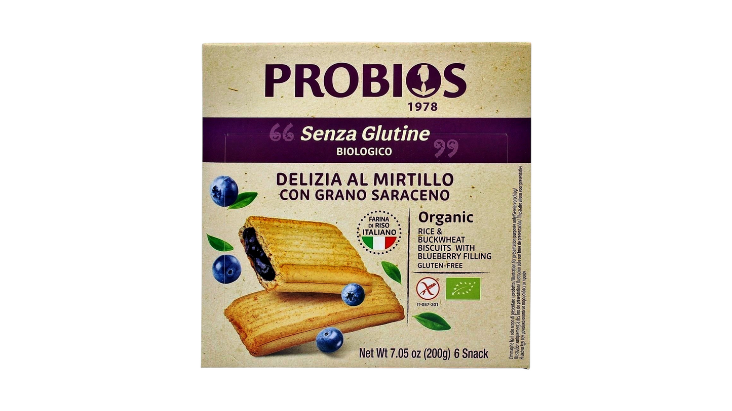 PROBIOS, BLUEBERRY BUCKWHEAT BISCUITS GLUTEN FREE 200G BIO