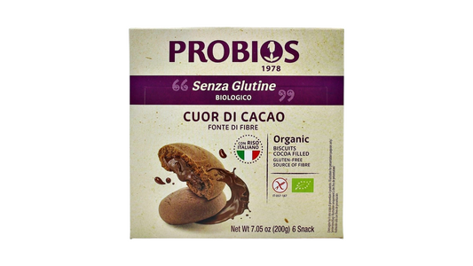 PROBIOS, RICE BISCUIT WITH COCOA CREAM GLUTEN FREE 200G BIO