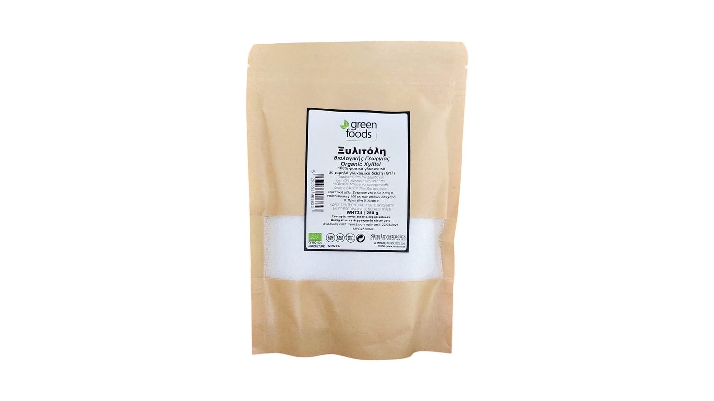 GREEN FOODS, XYLITOL 250G BIO
