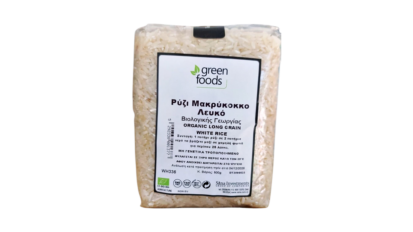 Green Foods, Rice Long Grain White Bio 500G