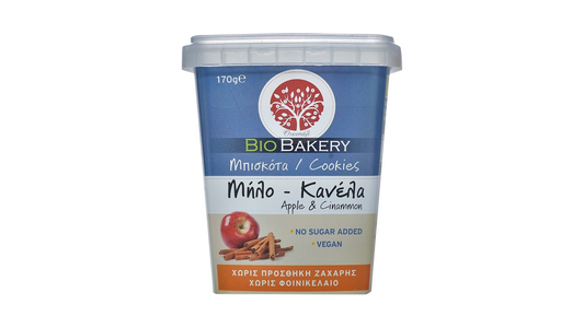 OIKOPAL, APPLE CINAMMON BISCUITS 150G BIO