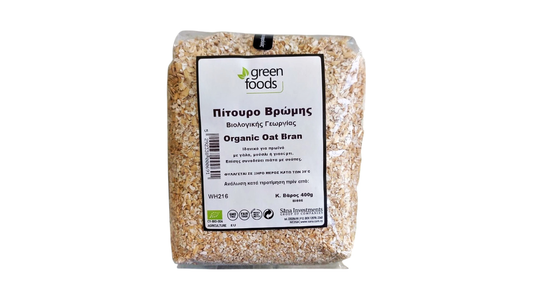 GREEN FOODS, OAT BRAN 400G BIO