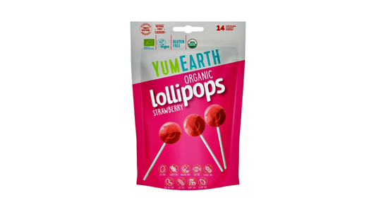 Yumearth, Lollipops Strawberries 14Pcs 85G Bio