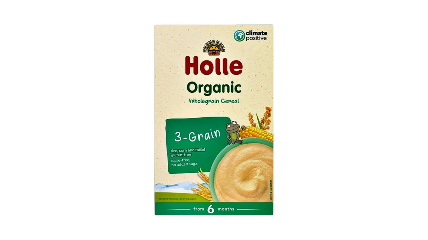 HOLLE, 3 GRAIN PORRIDGE (6M) 250G BIO
