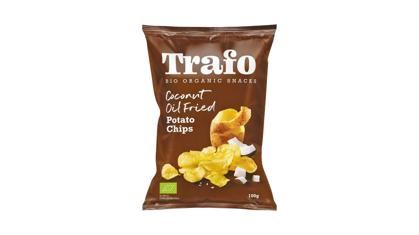 TRAFO, LIGHTLY SALTED COCONUT OIL POTATO CHIPS 100G BIO