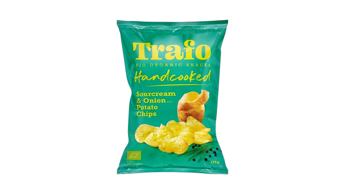 TRAFO, HAND COOKED CHIPS SOURCREAM ONION BIO 125g