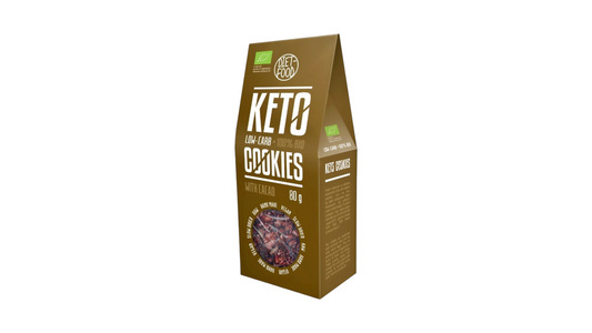 KETO ORGANIC COOKIES WITH CACAO 80G DIET-FOOD