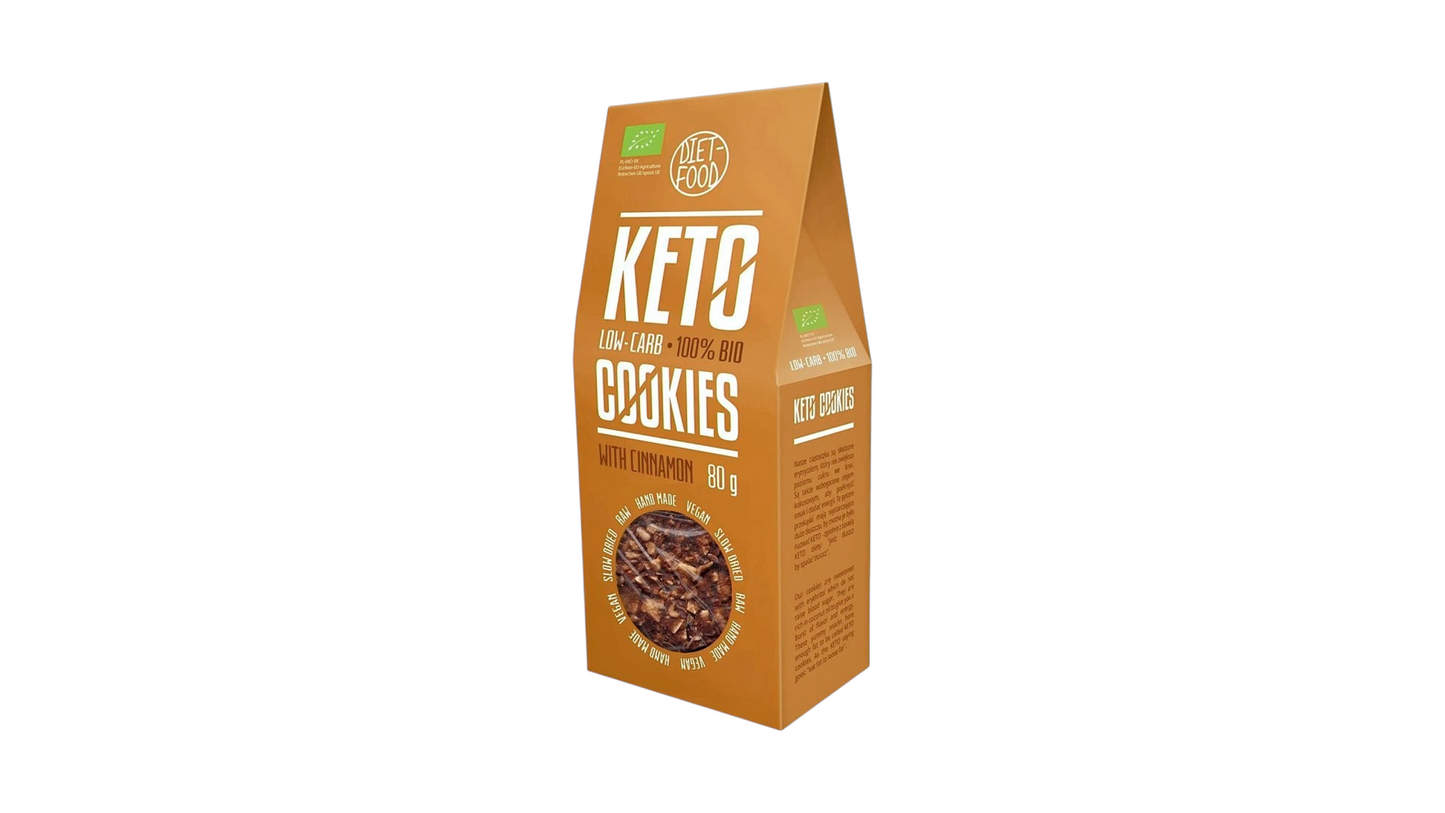 KETO ORGANIC COOKIES WITH CINNAMON 80G DIET-FOOD