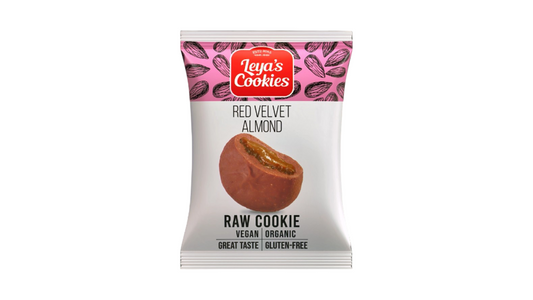 RED VELVET ALMOND RAW COOKIE VEGAN ORGANIC GLUTEN FREE LEYAS COOKIES