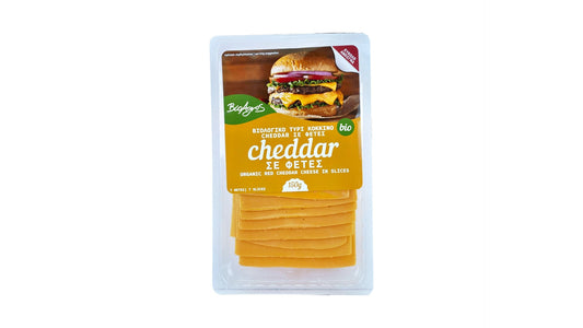 Red Cheddar Cheese Slices 150g Bioagros Bio
