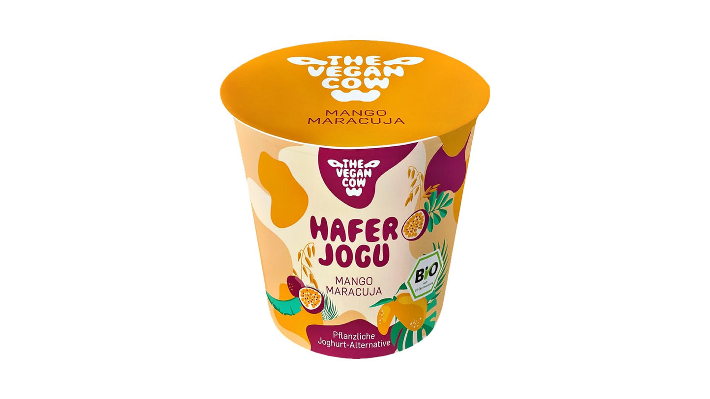 The Vegan Cow Bio Hafer Jogu Mango‑Maracuja 150 g