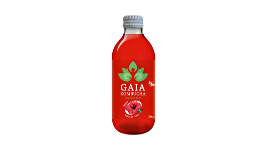 Gaia Kombucha Raw Hibiscus Soul 330 ml