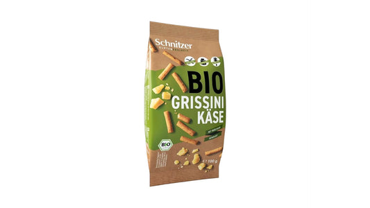 SCHNITZER, CHEESE GRISSINI GLUTEN FREE 100G BIO