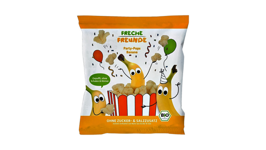 ERDBAR, PARTY POPS BANANA 15G BIO