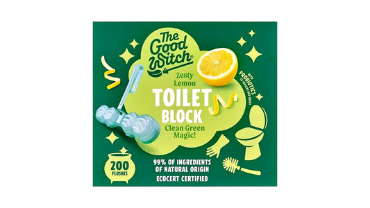 THE GOOD WITCH, TOILET BLOCK ZESTY LEMON 200 FLUSHES