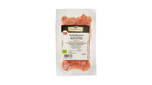 ORGANIC MINCED MEAT 60% BEEF, 40% PORK FROZEN