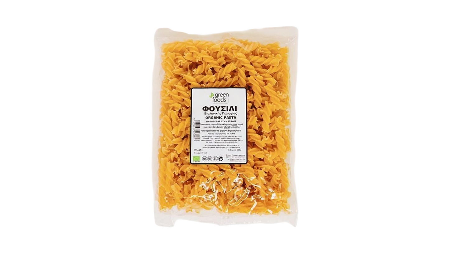 GREEN FOODS, FUSILLI WHITE BIO 500G