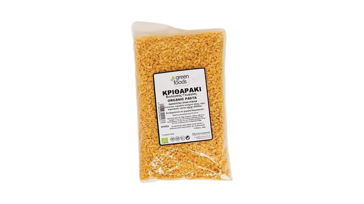 GREEN FOODS, ORZO WHITE BIO 500G