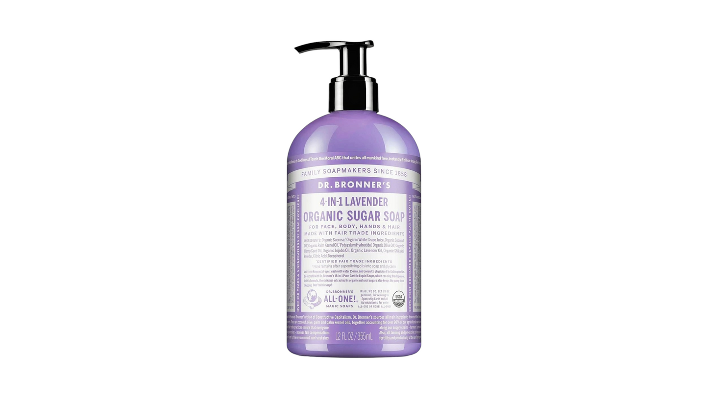DR. BRONNER'S, HAND BODY LAVENDER SOAP 710ML ORGANIC