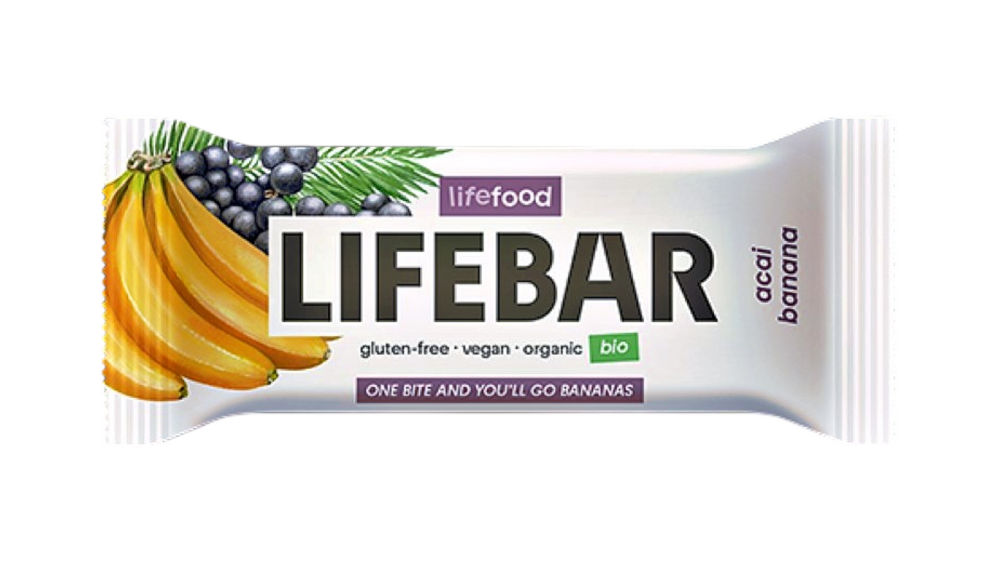 Lifebar, Acai Banana Bar Gluten Free 40G Bio