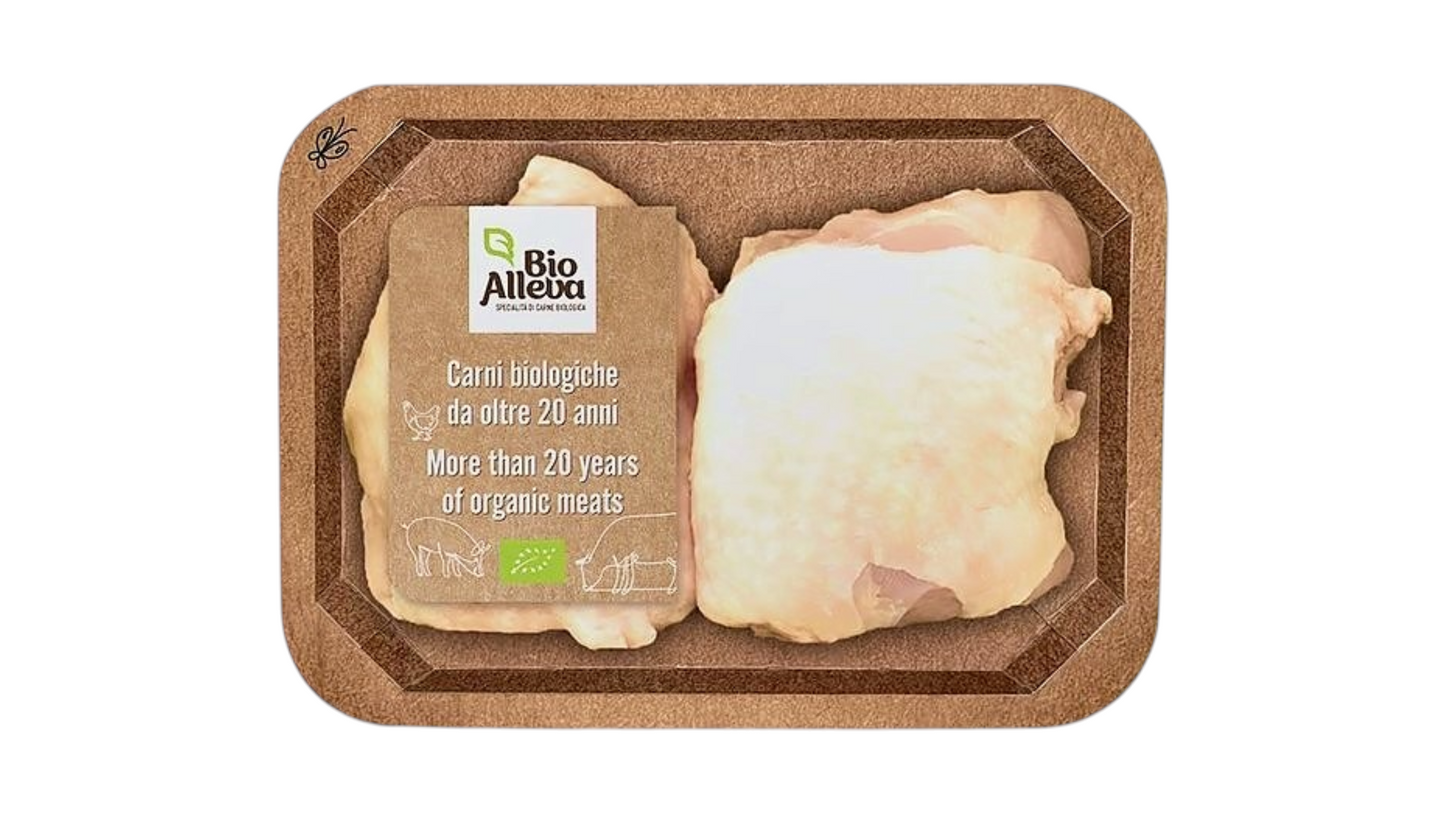 BIOALLEVA, FROZEN CHICKEN THIGHS approx. 350g