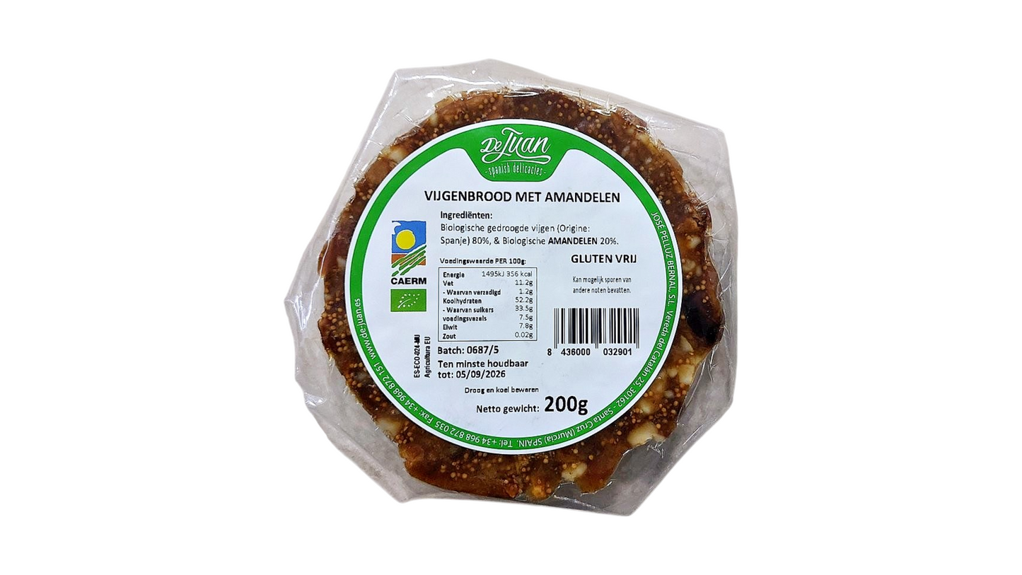 De Juan, Fig Bread With Almond 200G Bio