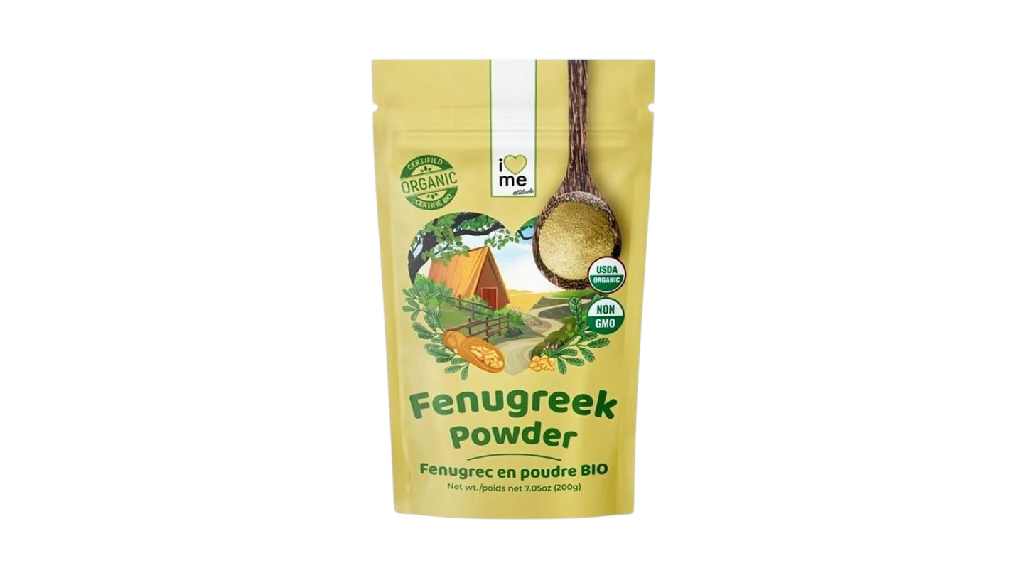 I LOVE ME, Organic Fenugreek Powder, 200g