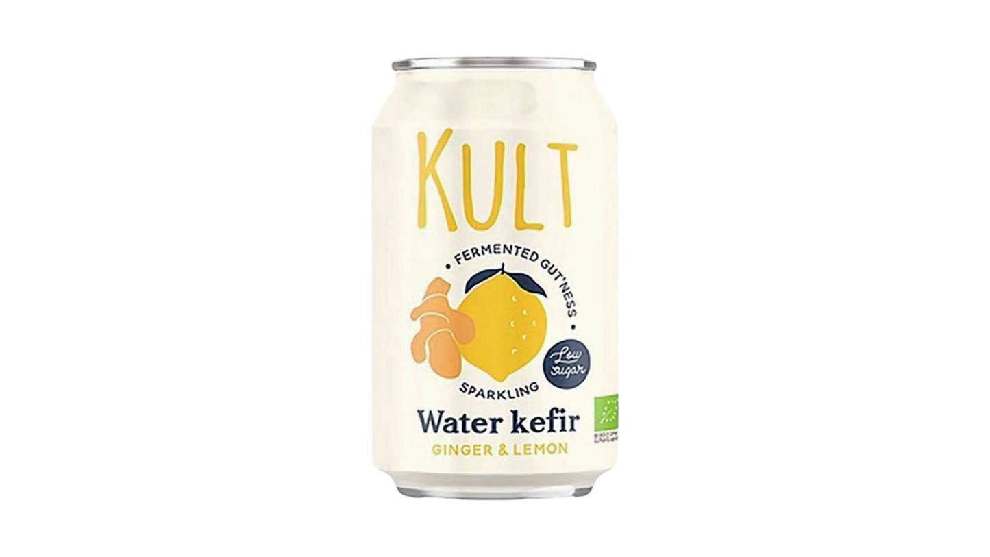 KULT, BIO Water Kefir Ginger & Lemon, 330ml