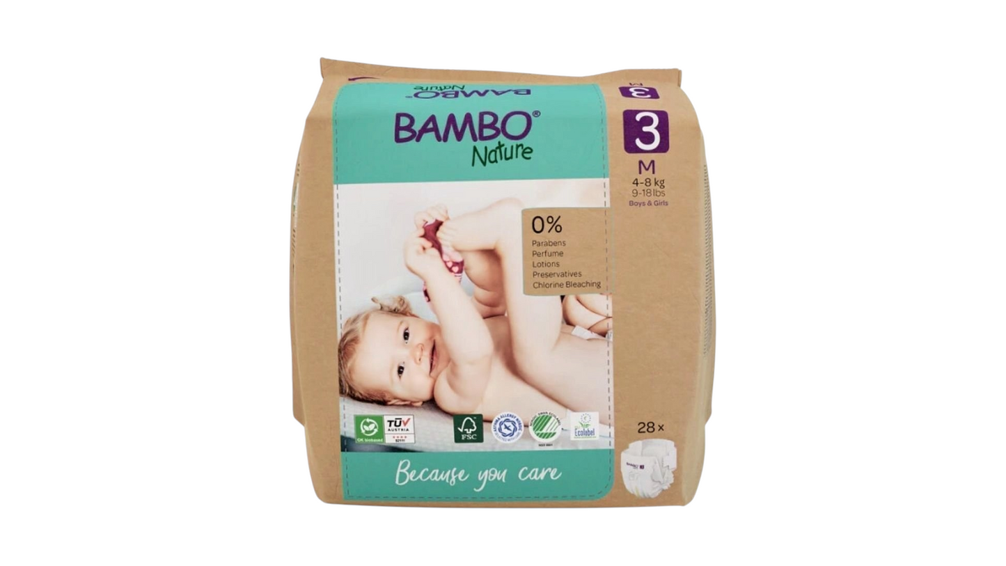 BAMBO NATURE, NO 3 M 4-8 KG NAPPIES