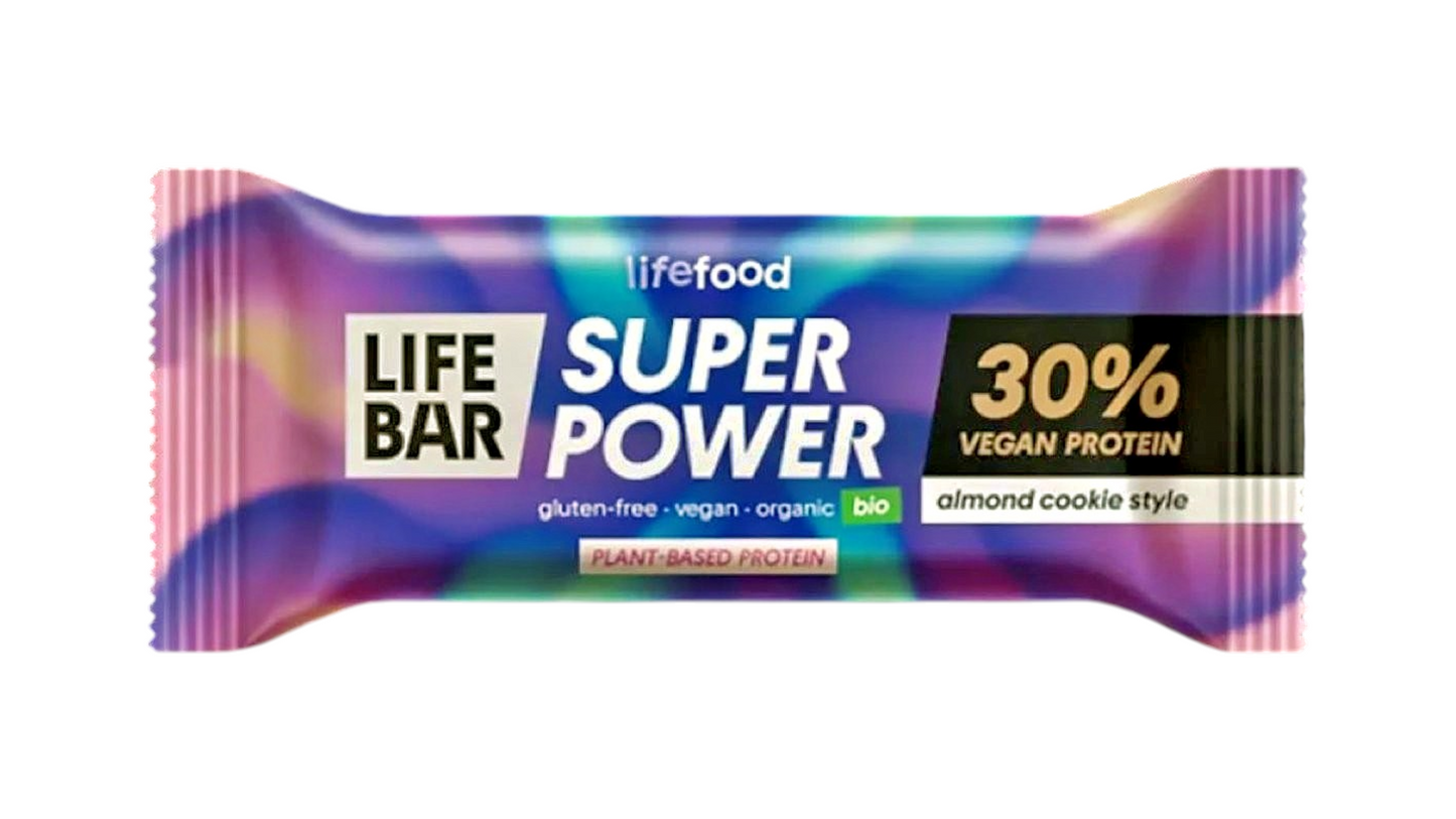 LIFEFOOD, SUPER POWER ALMOND COOKIE PROTEIN BAR 40G BIO