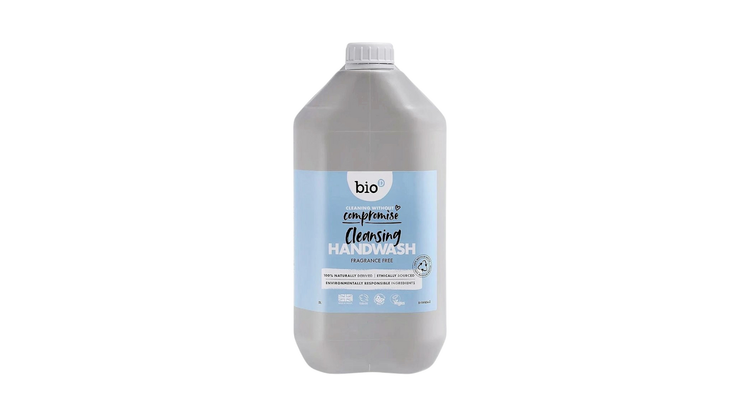 BIO D, SANITISING FRAGRANCE FREE HAND WASH 5L
