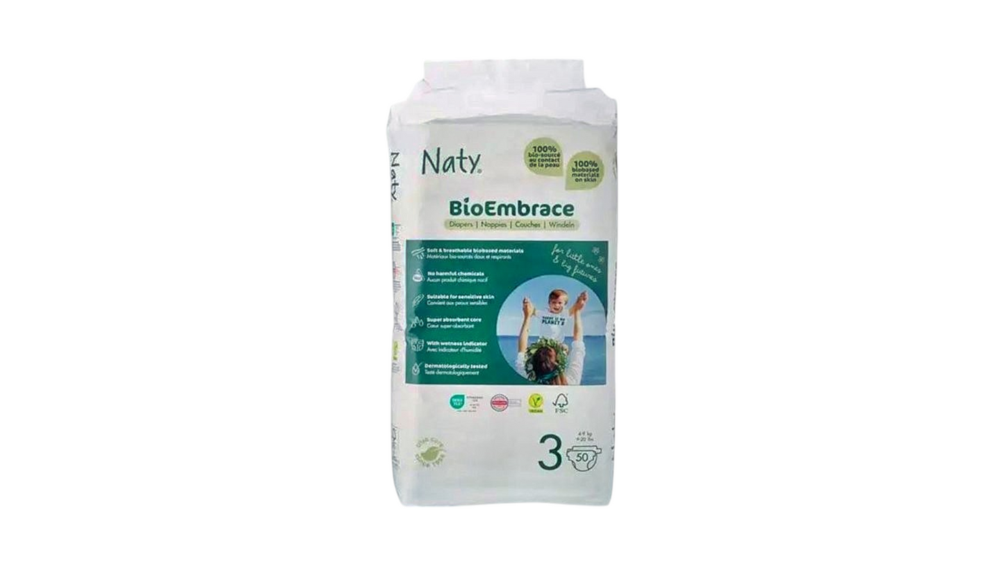 NATY, BABY NAPPIES NO3 4-9KG 50PCS